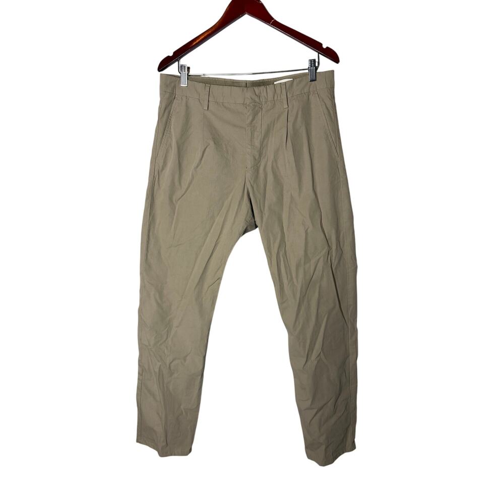 No nationality NN07 Bill Pleated regular fit pants in khaki 32x30